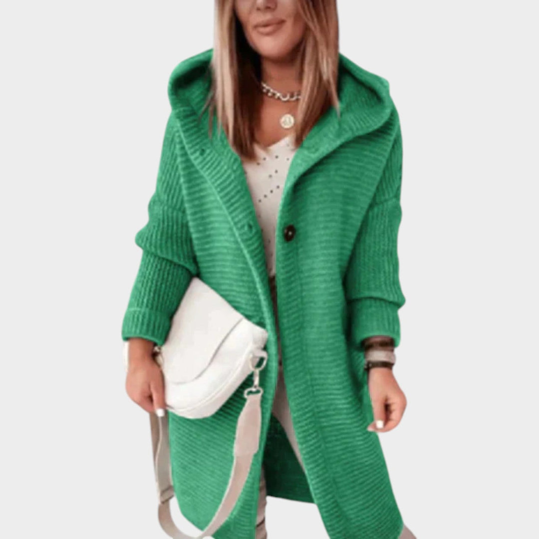 Women's Thick Knit Long Cardigan