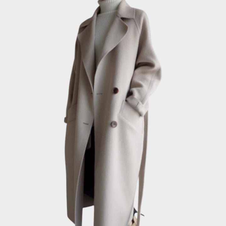 Women's Wool Coat Long Tailored Design