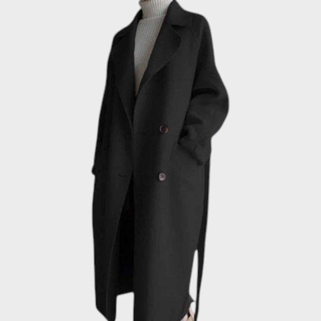 Women's Wool Coat Long Tailored Design