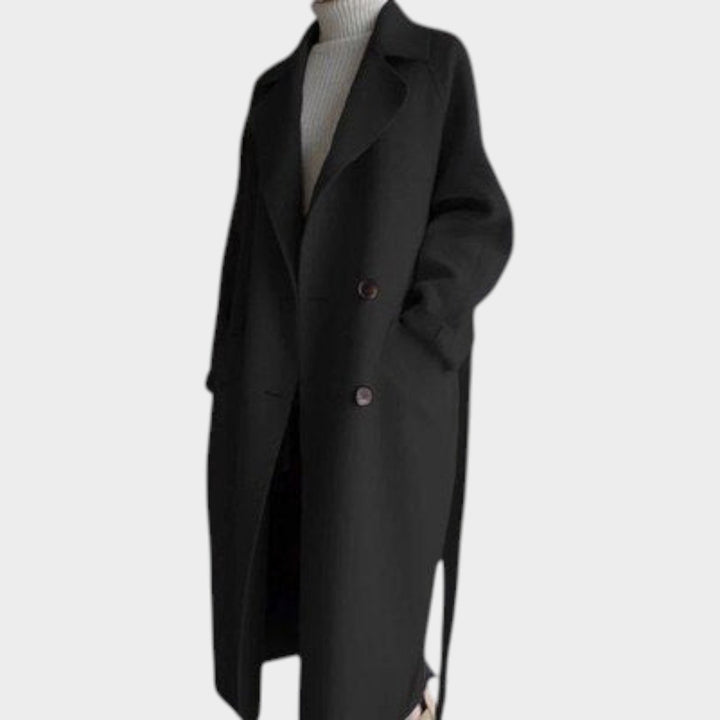 Women's Wool Coat Long Tailored Design