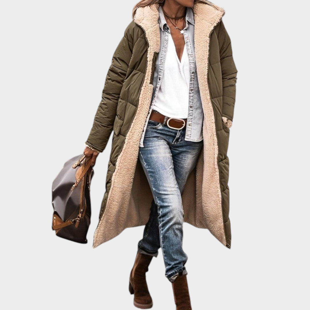 Women's Faux Fur Coat Long Tailored Design