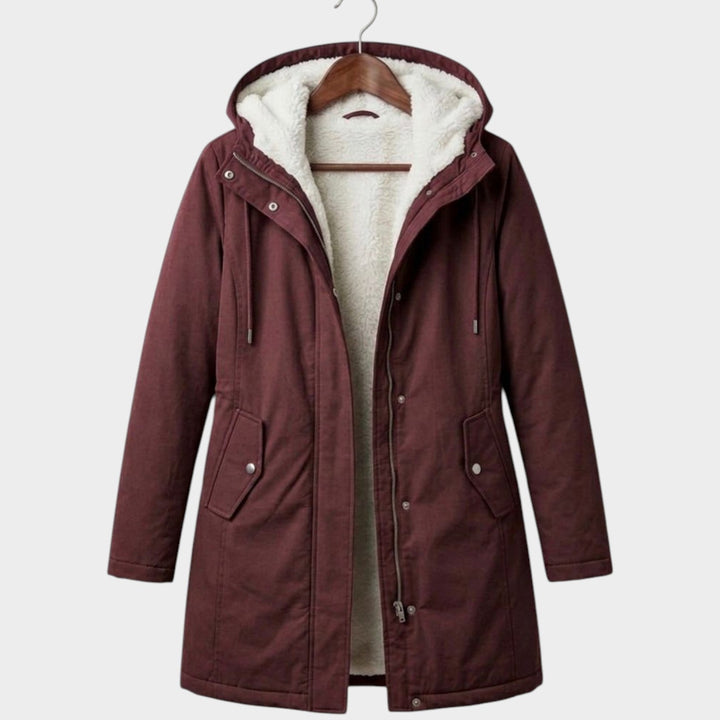 Women’s Winter Coat Fleece Lined Long Line