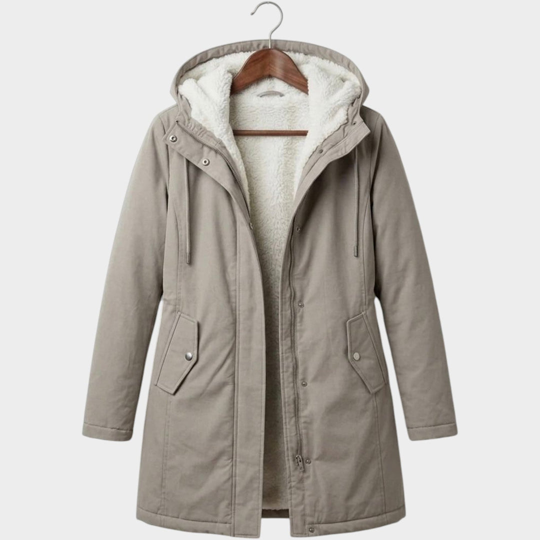 Women’s Winter Coat Fleece Lined Long Line