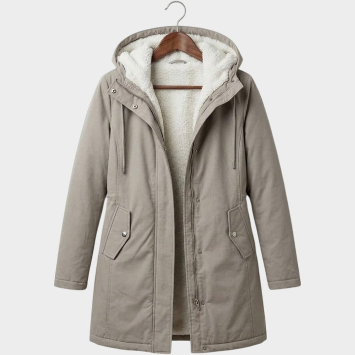 Women’s Winter Coat Fleece Lined Long Line