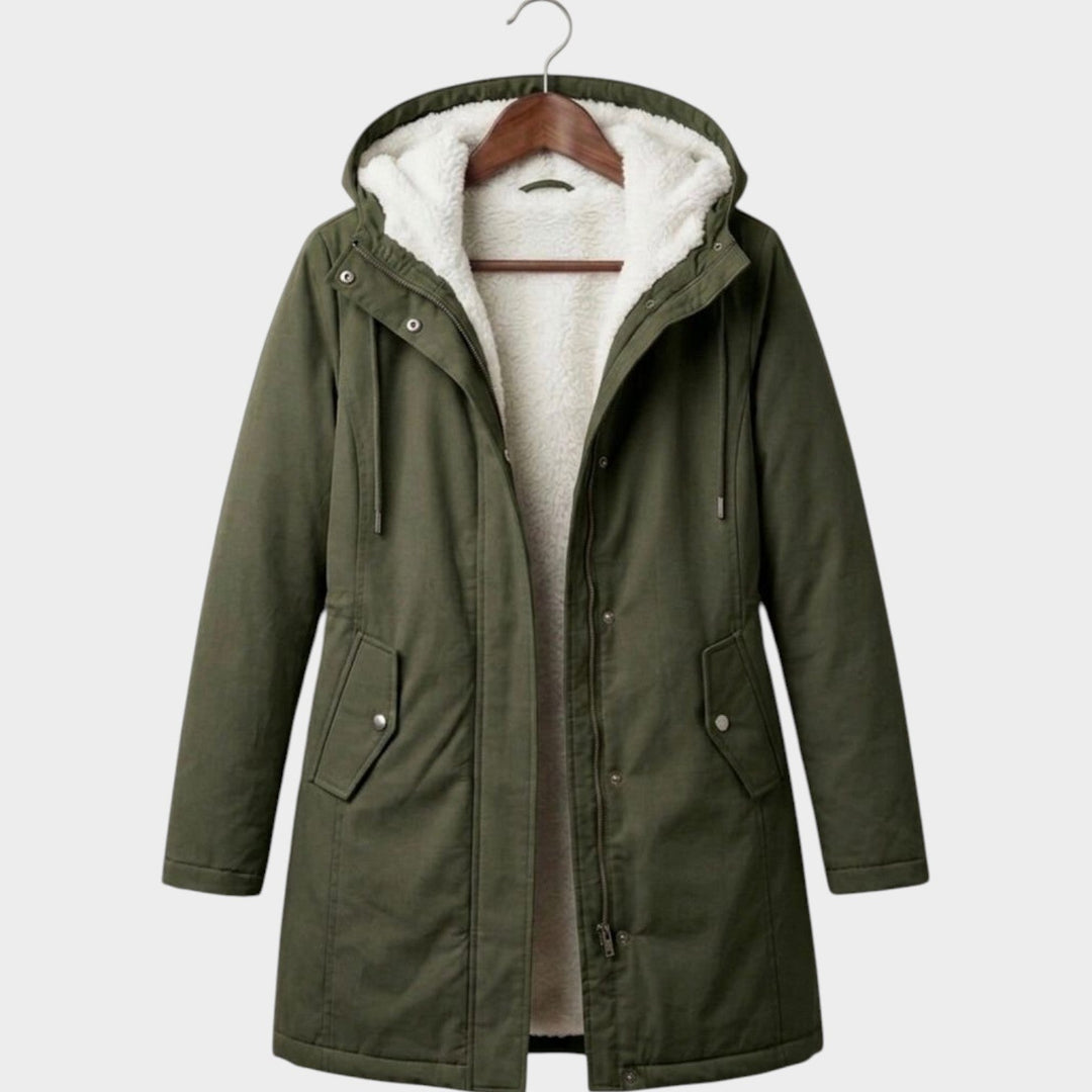 Women’s Winter Coat Fleece Lined Long Line