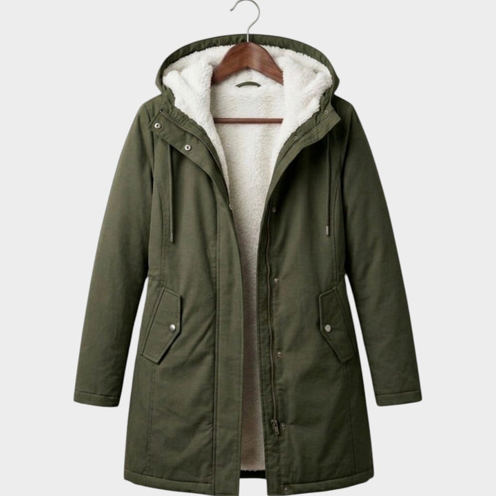 Women’s Winter Coat Fleece Lined Long Line