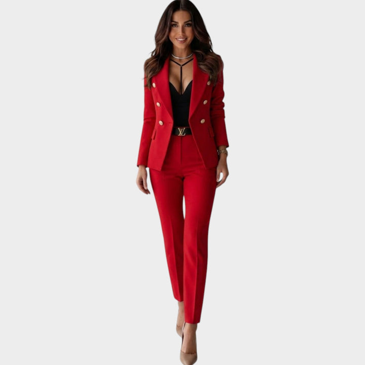 Women's Premium Double-Breasted Suit Set