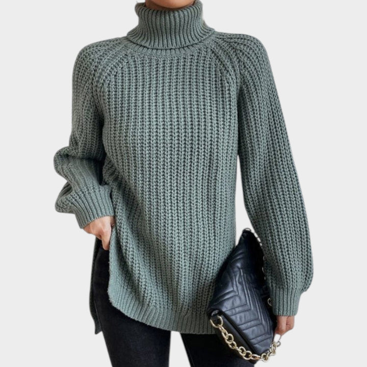 Women’s Turtleneck Sweater Long Sleeve Classic Knit Style