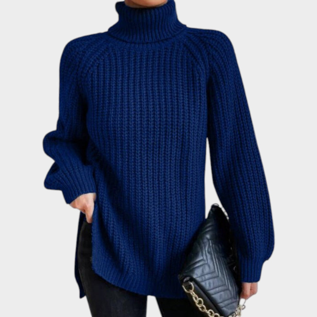 Women’s Turtleneck Sweater Long Sleeve Classic Knit Style