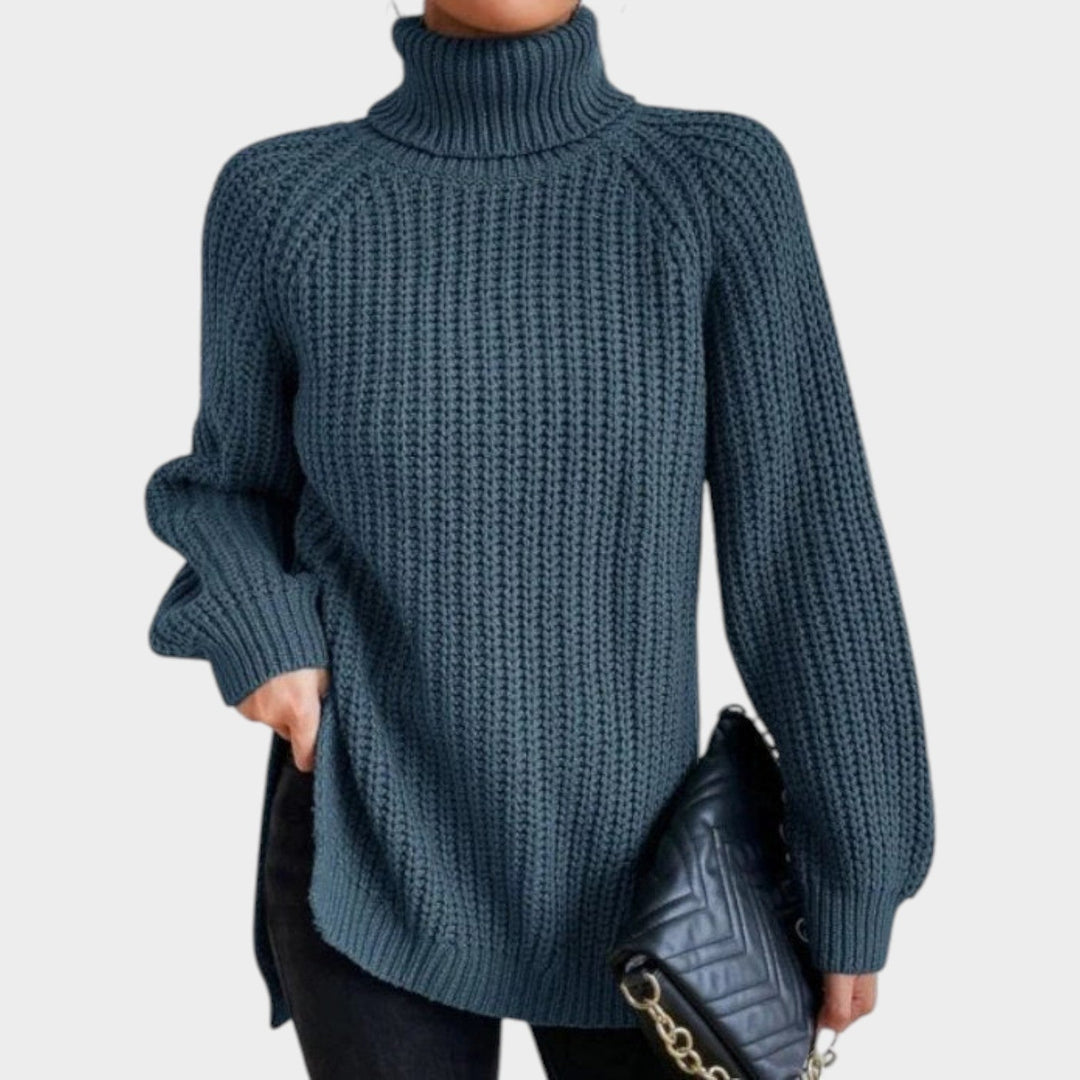 Women’s Turtleneck Sweater Long Sleeve Classic Knit Style
