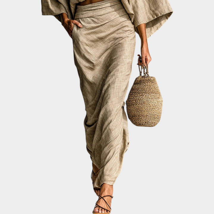 Minimalist Linen Two Piece Set