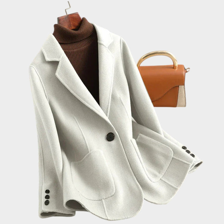 Women's Oversized Single Breasted Wool Blazer