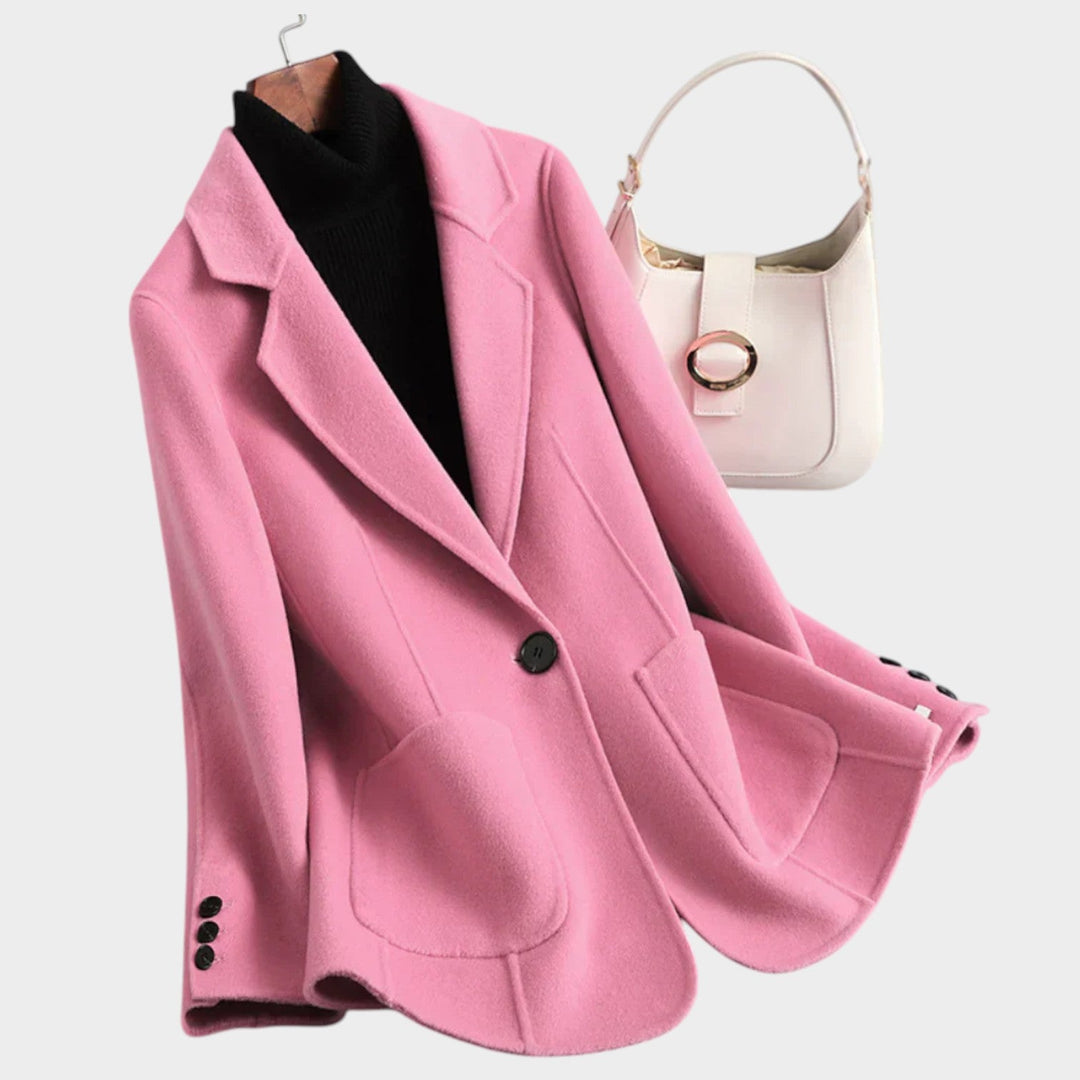 Women's Oversized Single Breasted Wool Blazer