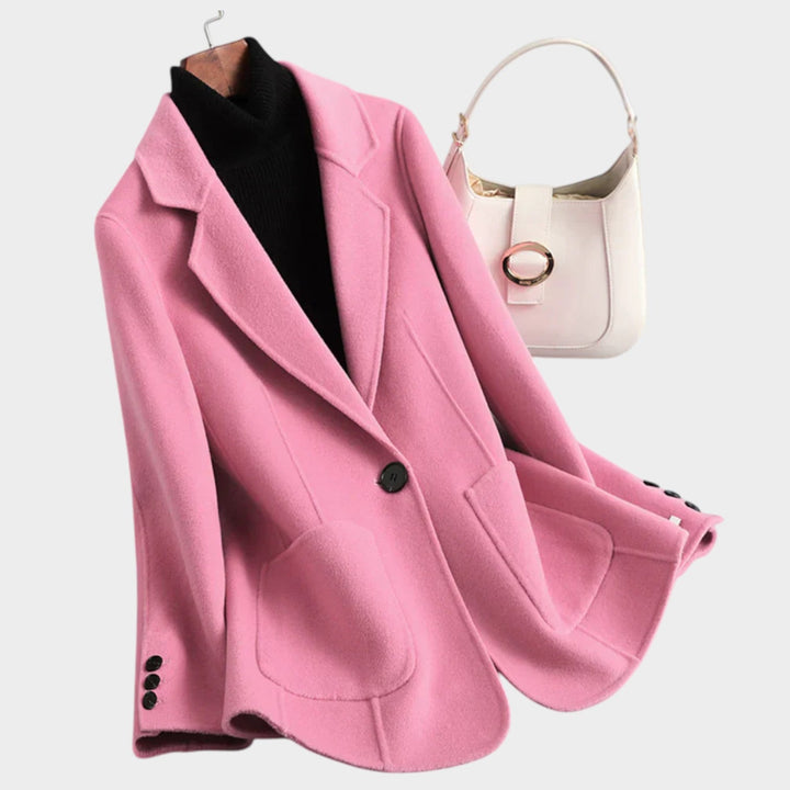 Women's Oversized Single Breasted Wool Blazer