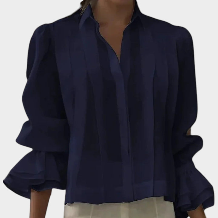 Statement Ruffle Sleeve Blouse