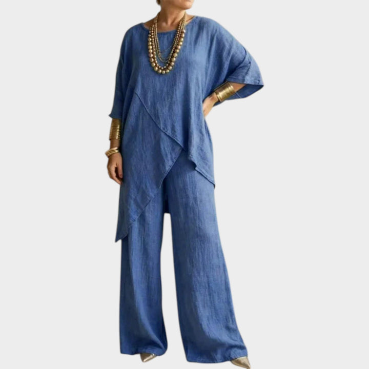 Relaxed Asymmetrical Two-Piece Set