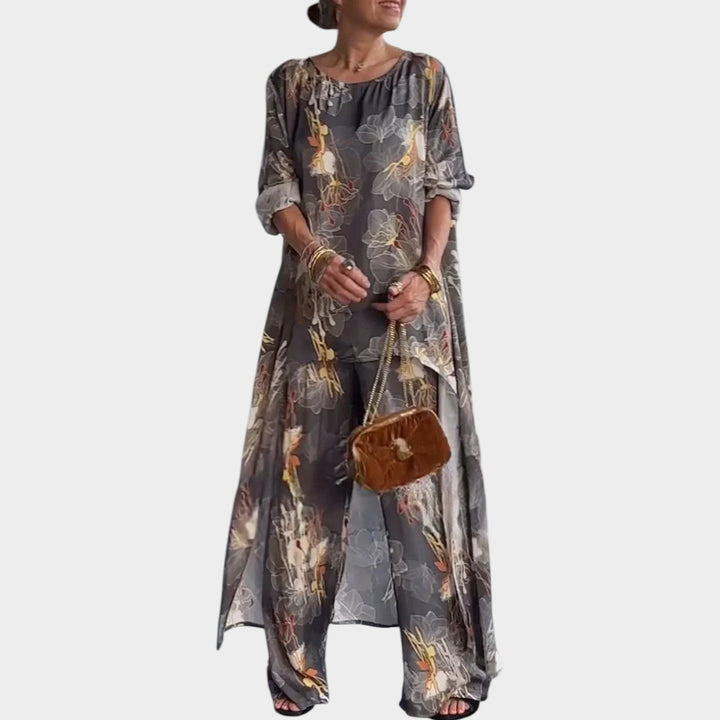 Elegant Floral High-Low Set