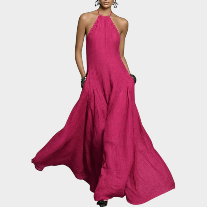 Halter Flow Maxi Dress