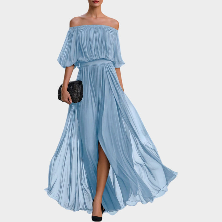 Off-Shoulder Flow Maxi Dress