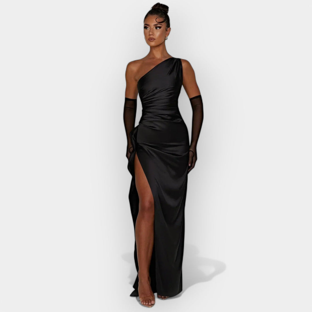Satin Dress for Aristocratic Evenings