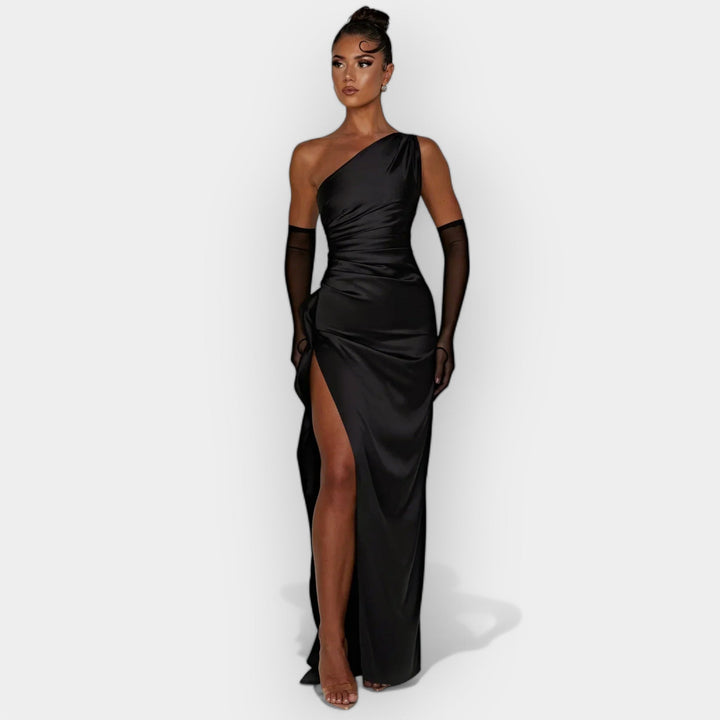 Satin Dress for Aristocratic Evenings