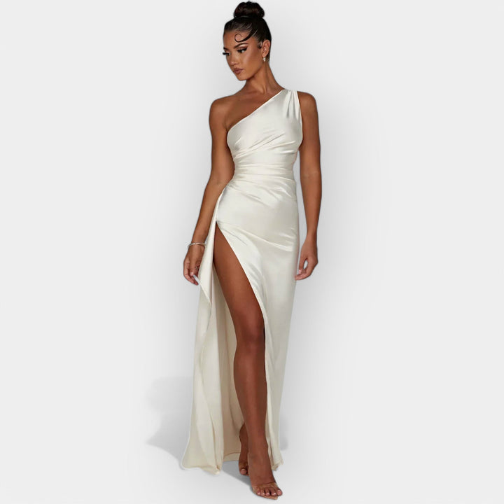 Satin Dress for Aristocratic Evenings