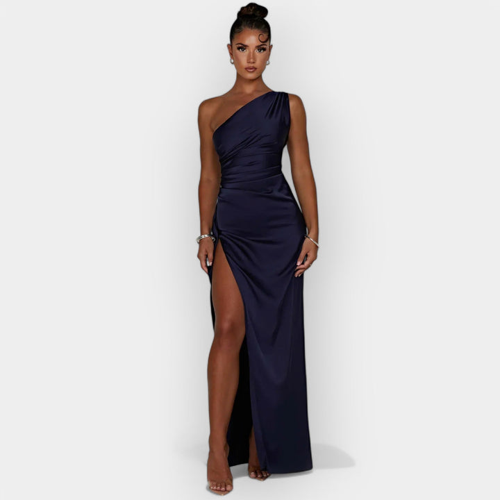 Satin Dress for Aristocratic Evenings