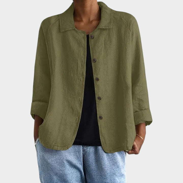 Women's Breathable Linen Blend Cardigan