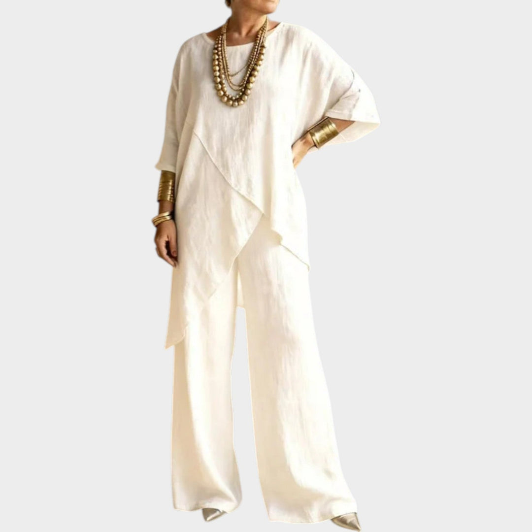 Relaxed Asymmetrical Two-Piece Set