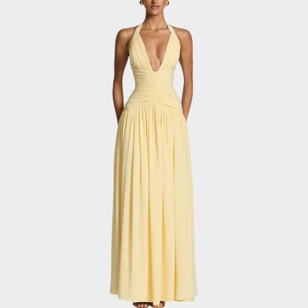 Halter Neck Maxi Dress