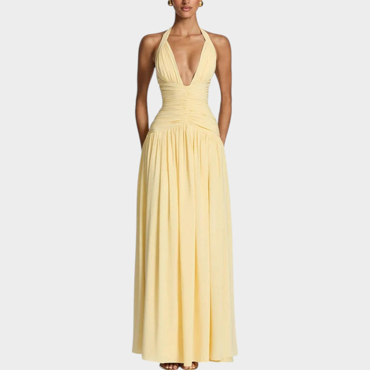 Halter Neck Maxi Dress