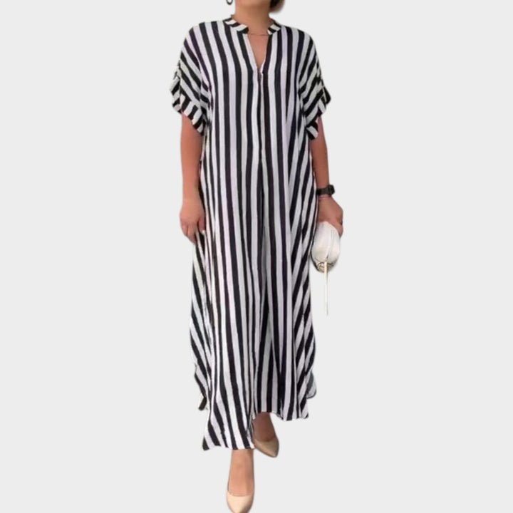 Flowing Striped Maxi Dress