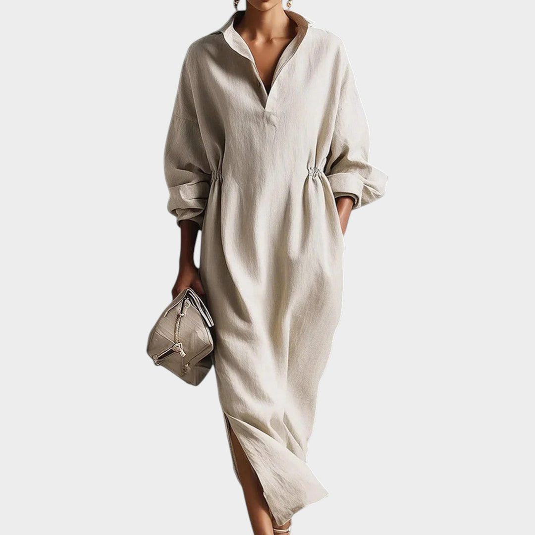 Relaxed Midi Shirt Dress