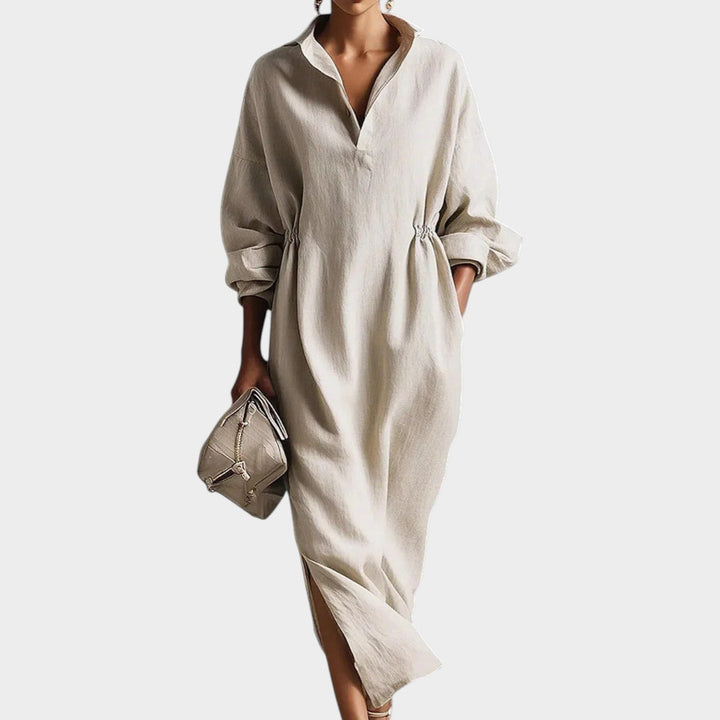 Relaxed Midi Shirt Dress