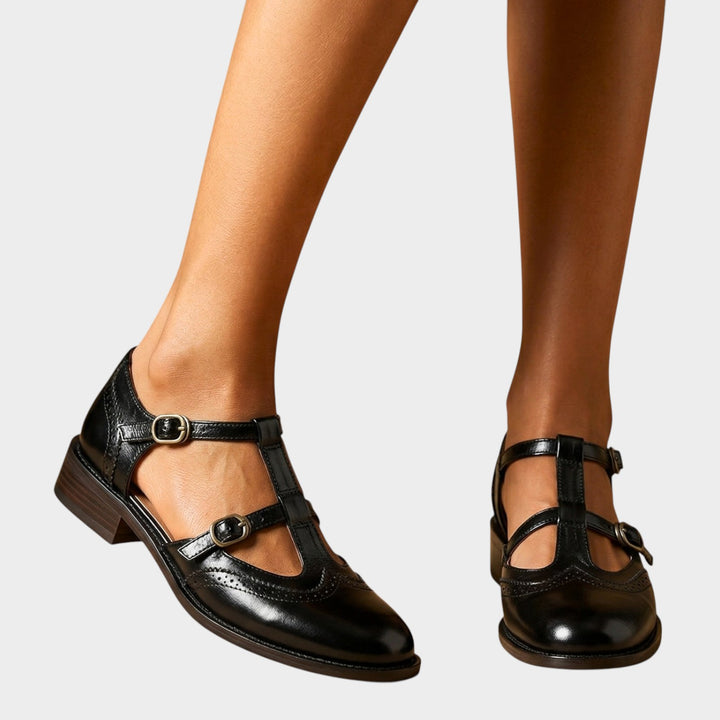 Leather T-Strap Mary Janes