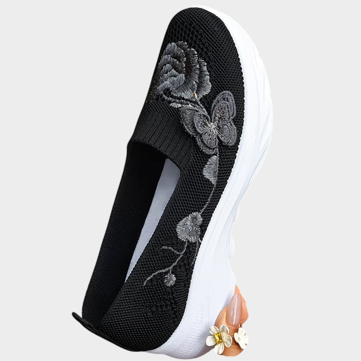 Floral Comfort Slip-On Sneakers