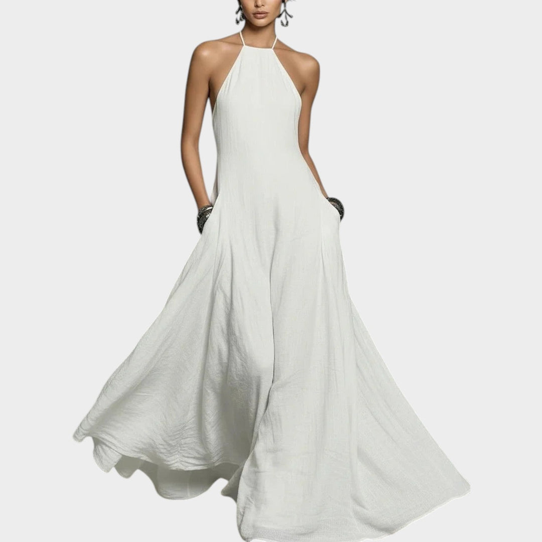 Halter Flow Maxi Dress