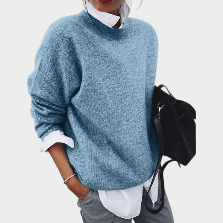Women's Classic Crew Neck Knit Sweater