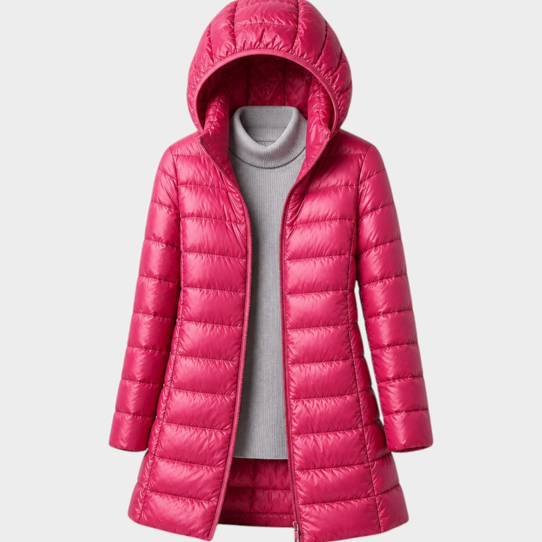 Women’s Long Puffer Coat Lightweight Insulated