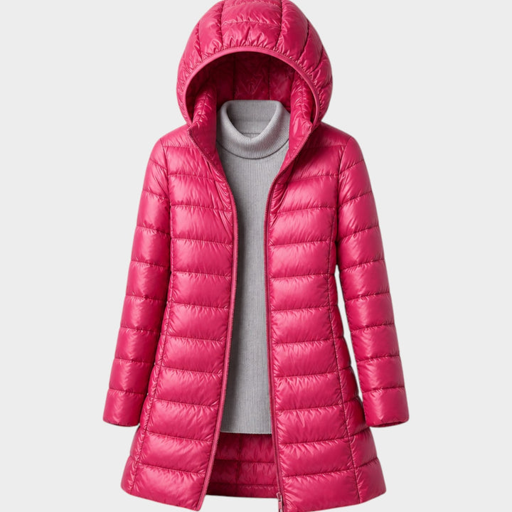 Women’s Long Puffer Coat Lightweight Insulated