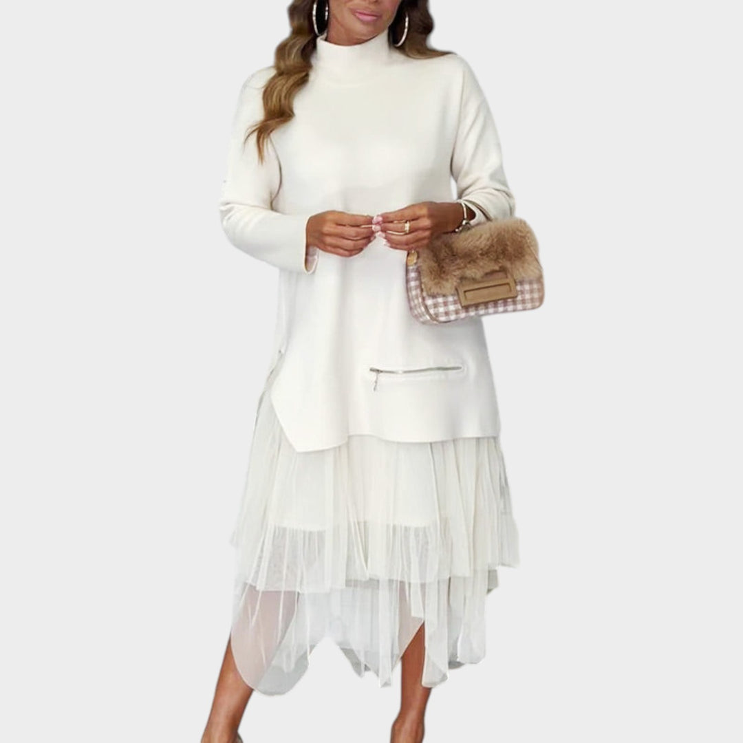 Women’s Tunic Top & Tulle Skirt Set