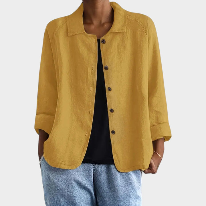 Women's Breathable Linen Blend Cardigan