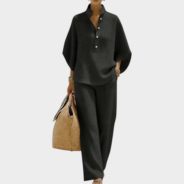 Relaxed Textured Two-Piece Set