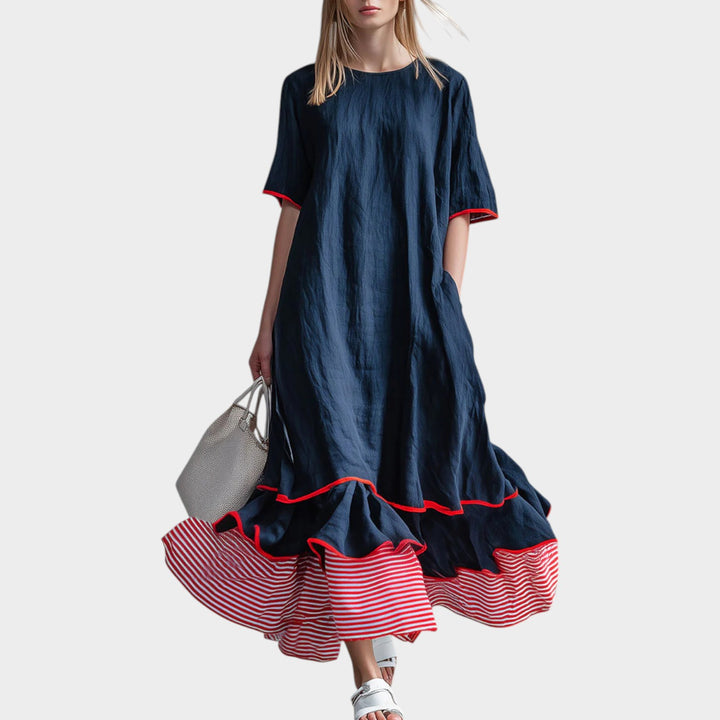 Airy Charm Tiered Dress