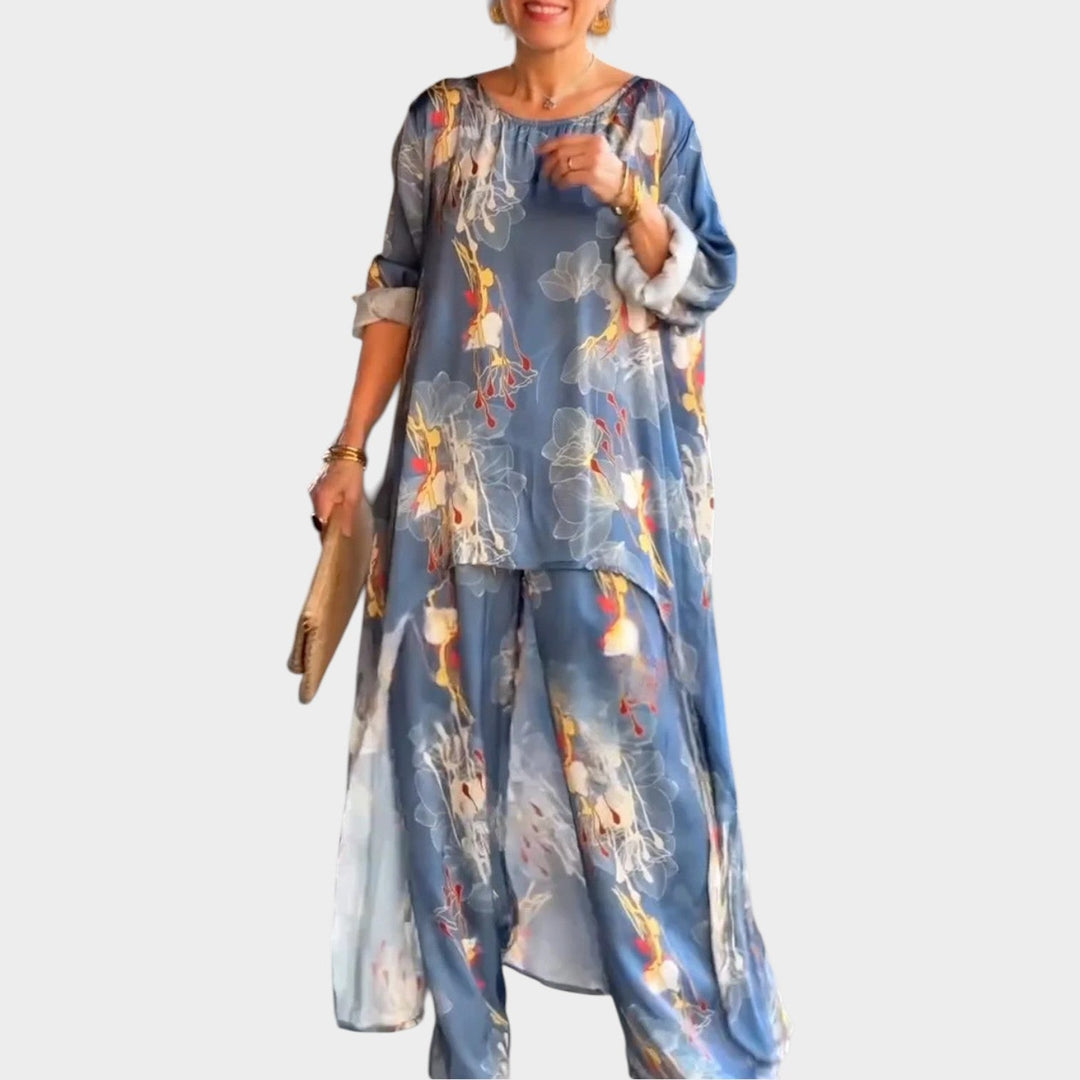 Elegant Floral High-Low Set