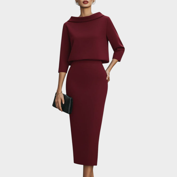 Sophisticated Two-Piece Midi Set