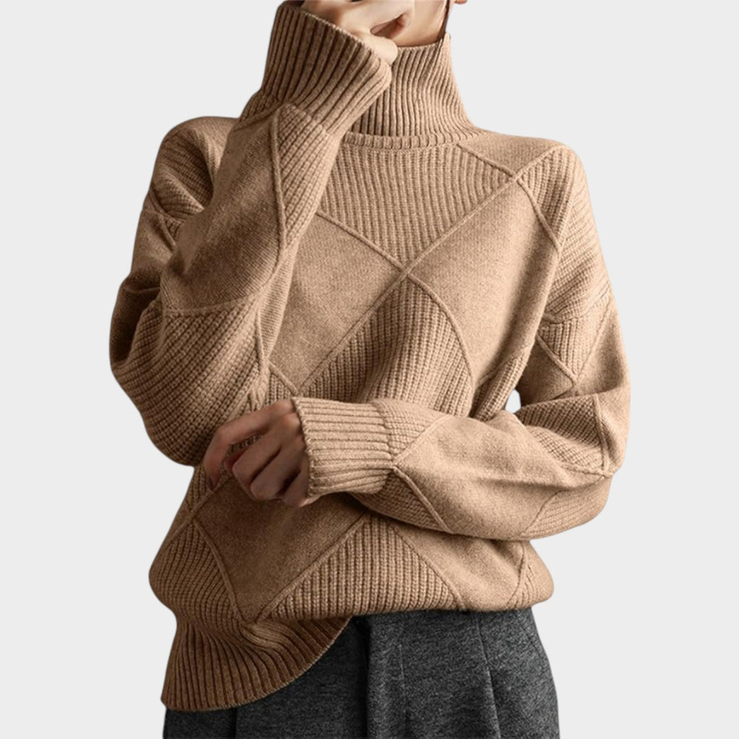 Turtleneck Warm Knit Sweater