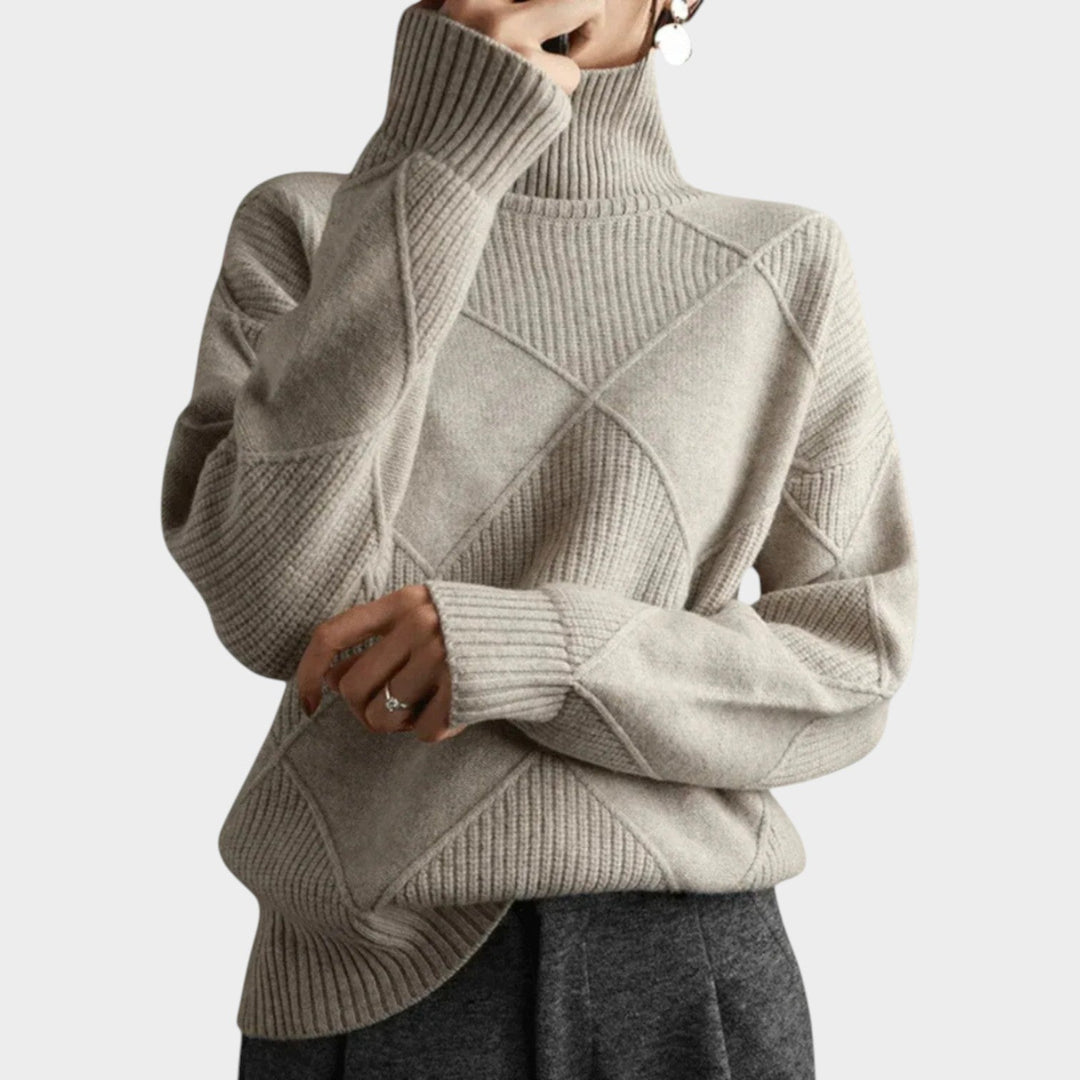 Turtleneck Warm Knit Sweater