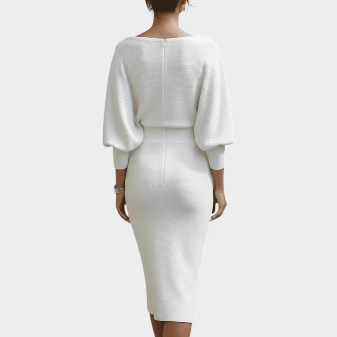 Elegant Ribbed Knit Two-Piece Set