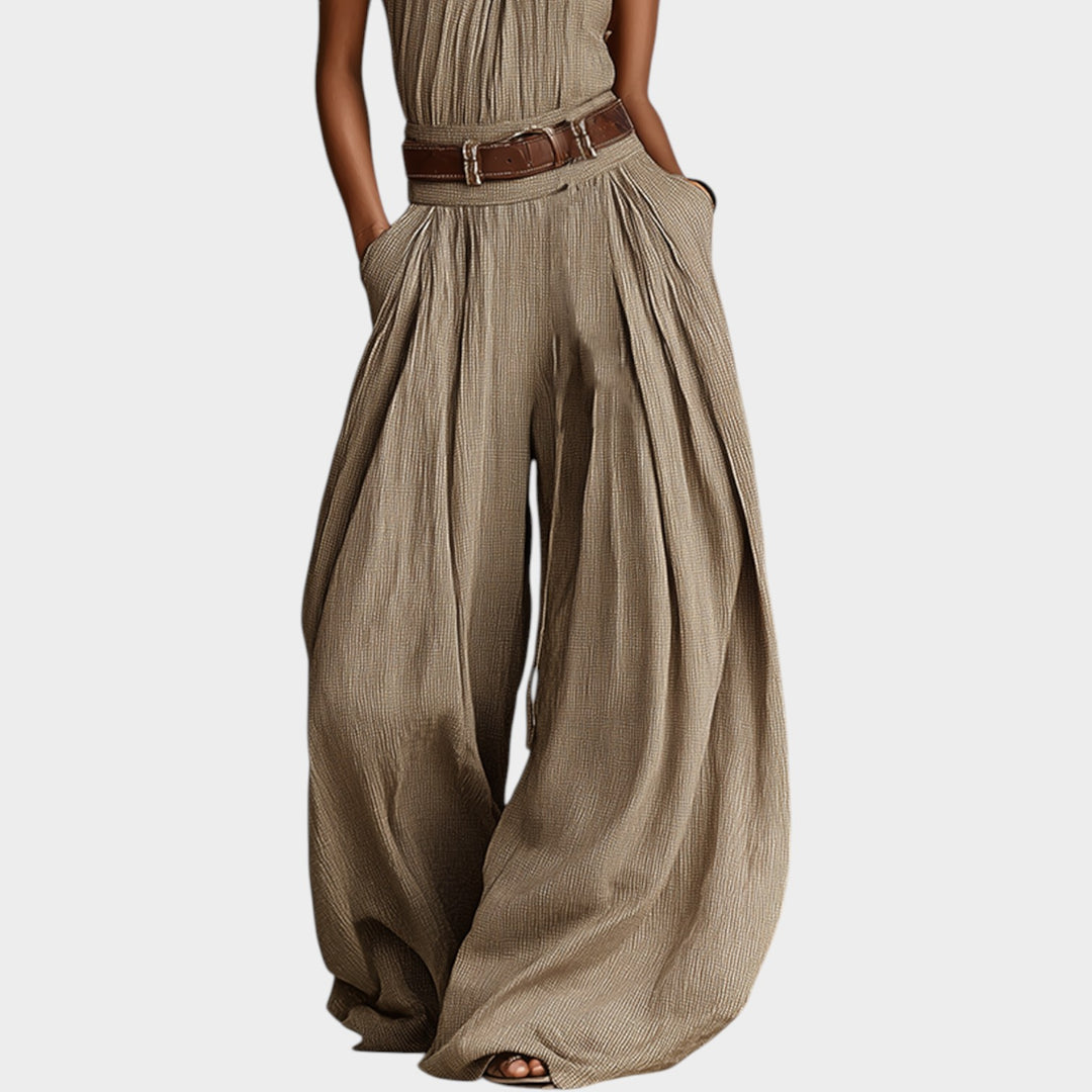 Halter Neck Wide-Leg Jumpsuit